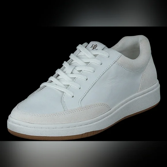 LAUREN RALPH HAILEY LEATHER & SUEDE SNEAKERS 8 - Picture 4 of 8